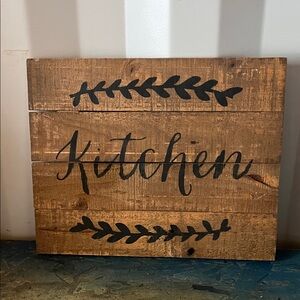 Rustic Wooden Kitchen Sign 12”x15”